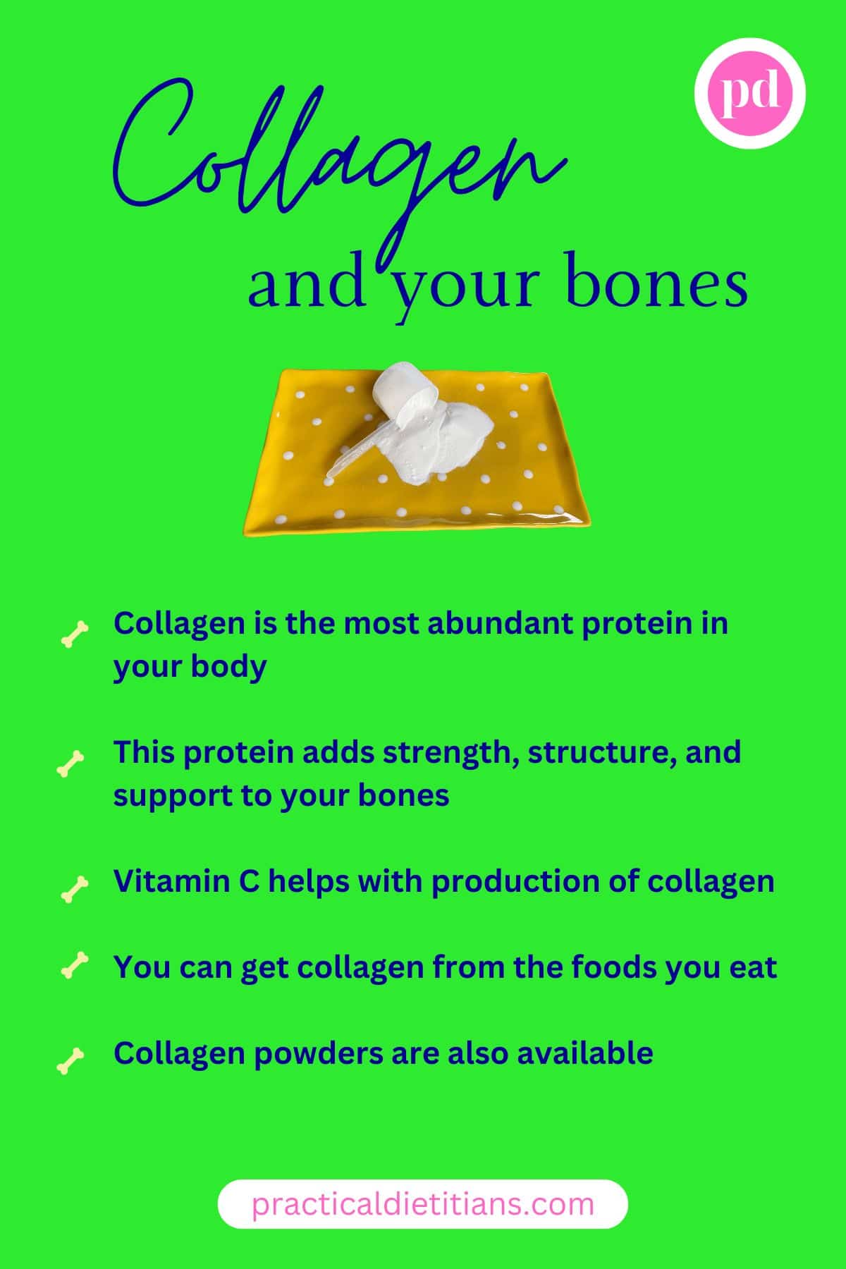 Collagen and your bones infographic
