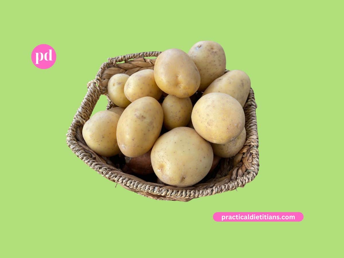 basket filled with medium size potatoes